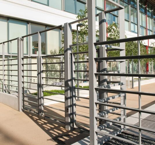 Stadium Railing Highbury stadium square railings and gates - Procter Fencing & Security